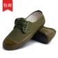 包邮 军绿色黄胶鞋男女士解放鞋低帮耐磨**工作鞋橡胶底硫化鞋
