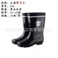 上海康万达808反光条黑色中筒工矿雨鞋雨靴防滑透气工作**胶鞋